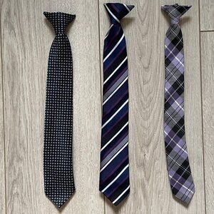 Lot of Three boys Necktie Mix Print Multicolor